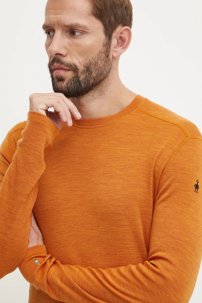 Oblečení Funkční triko s dlouhým rukávem Smartwool Classic Thermal Merino SW016350 oranžová