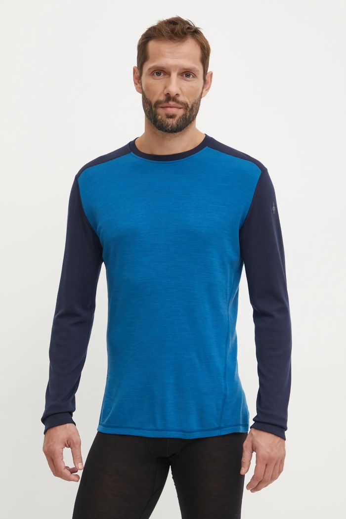 Funkcionalna majica dugih rukava Smartwool Classic Thermal Merino plava SW016350