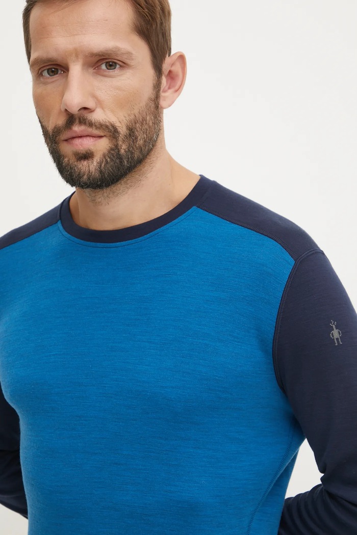 Odjeća Funkcionalna majica dugih rukava Smartwool Classic Thermal Merino SW016350 plava