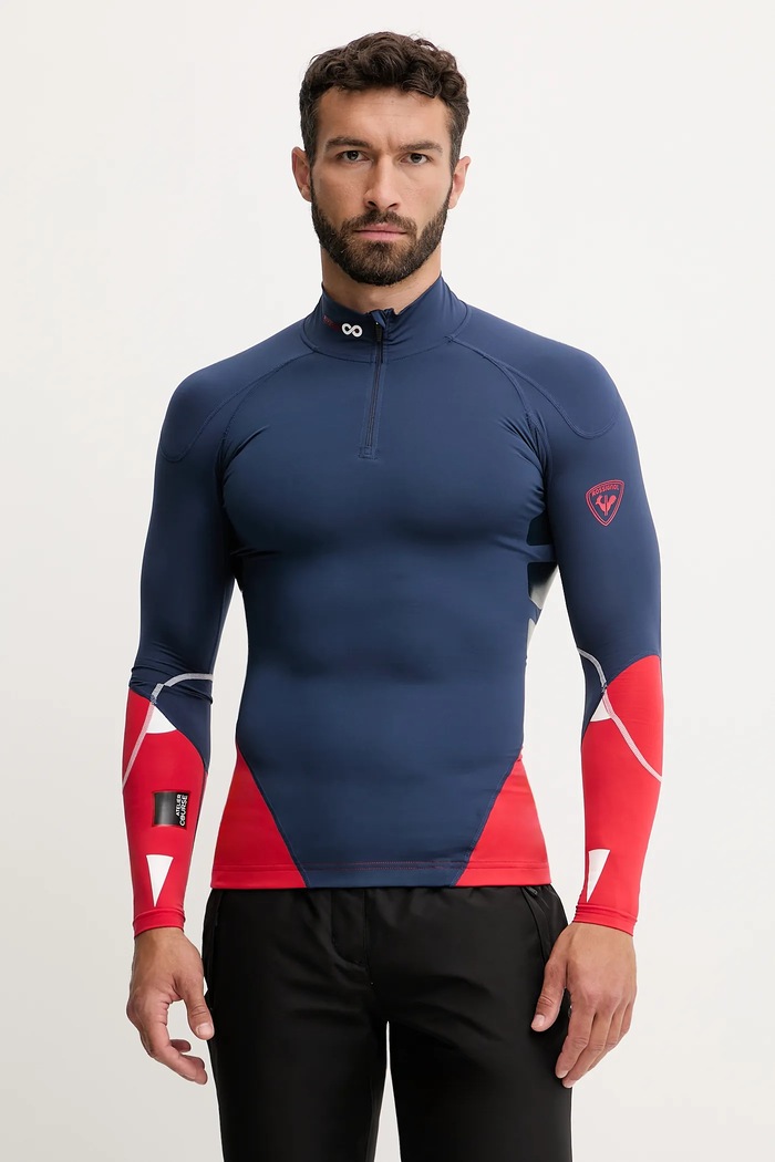 Функционална блуза с дълги ръкави Rossignol Infini Compression Race зимни спортове тъмносин RLMML17