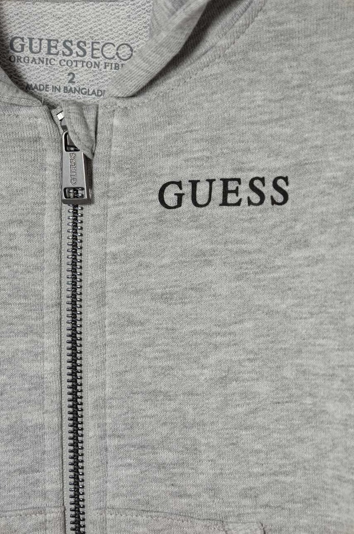 Dječaci Dječja pamučna dukserica Guess N3YQ07.KAUG0.9BYX siva