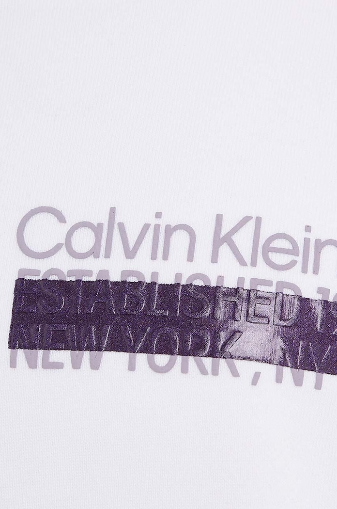 Detská mikina Calvin Klein Jeans biela IB0IB01688.9BYX