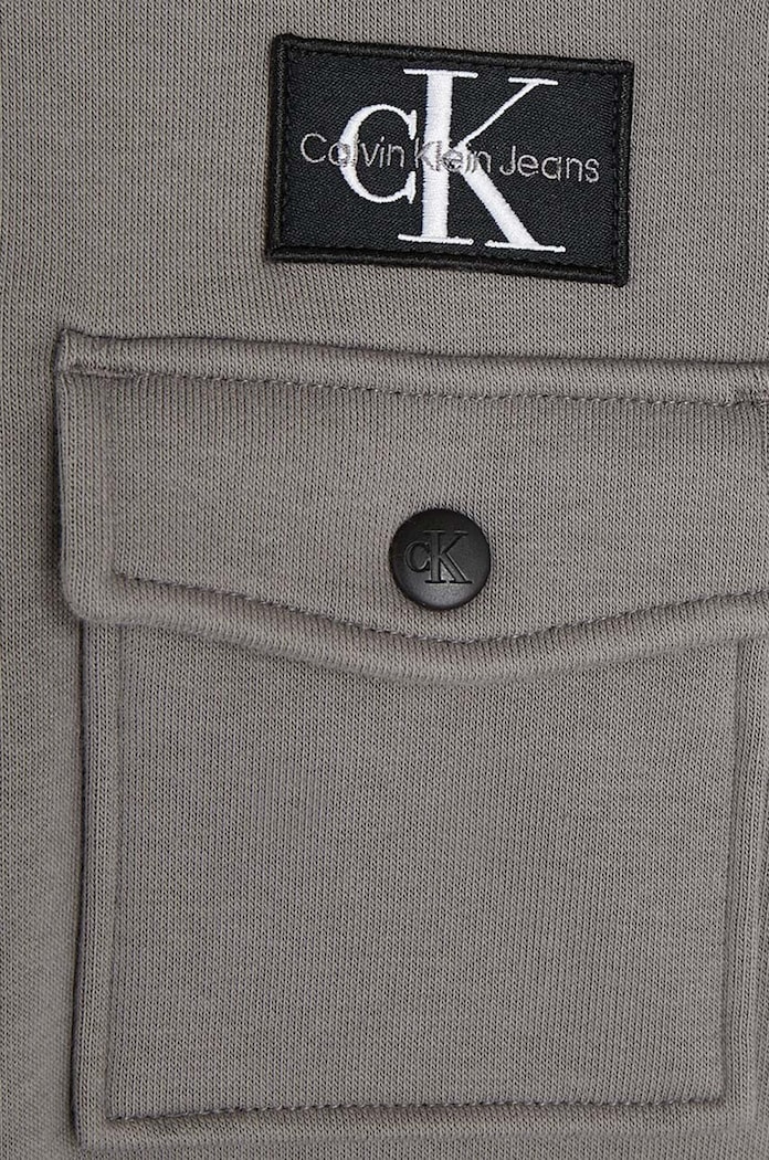 Παιδική μπλούζα Calvin Klein Jeans γκρί IB0IB01694.9BYX