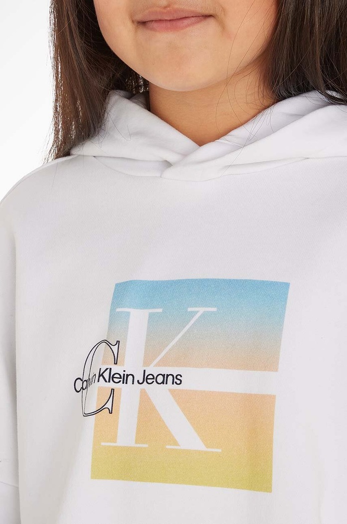 Παιδική βαμβακερή μπλούζα Calvin Klein Jeans IG0IG02022.9BYX λευκό