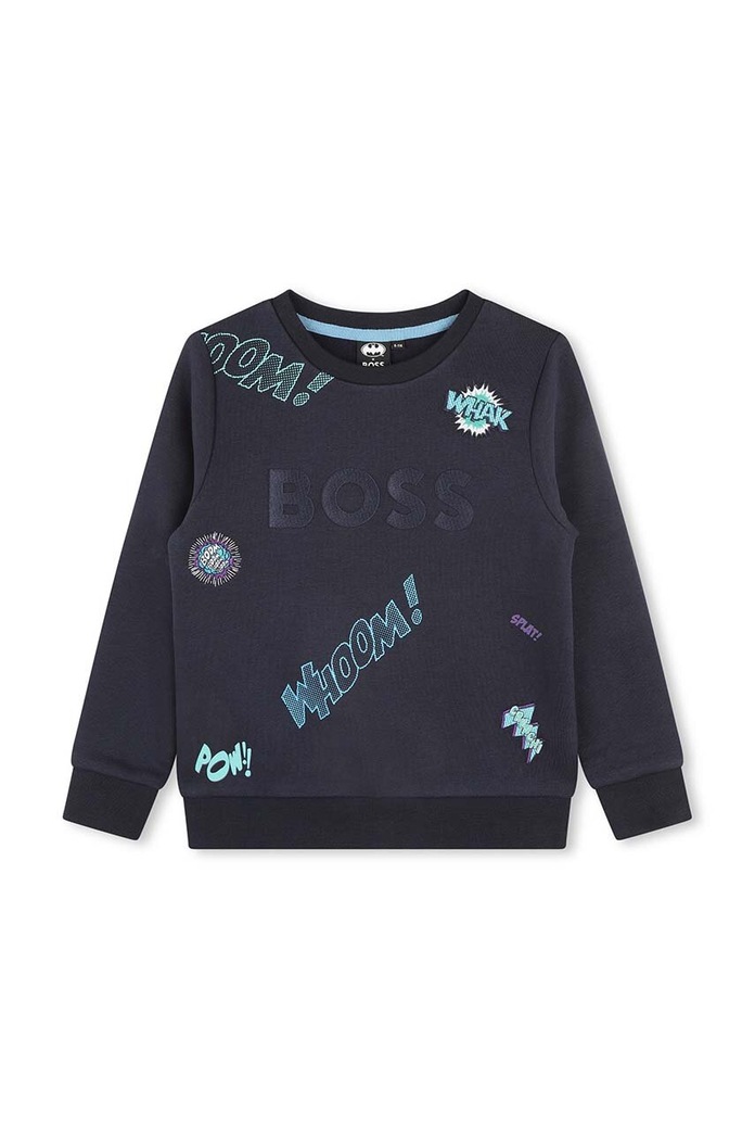 BOSS bluza copii cu modele bleumarin J50892.162.174