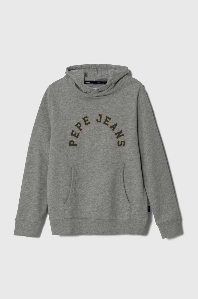 Dětská mikina Pepe Jeans s kapucí šedá PB581525