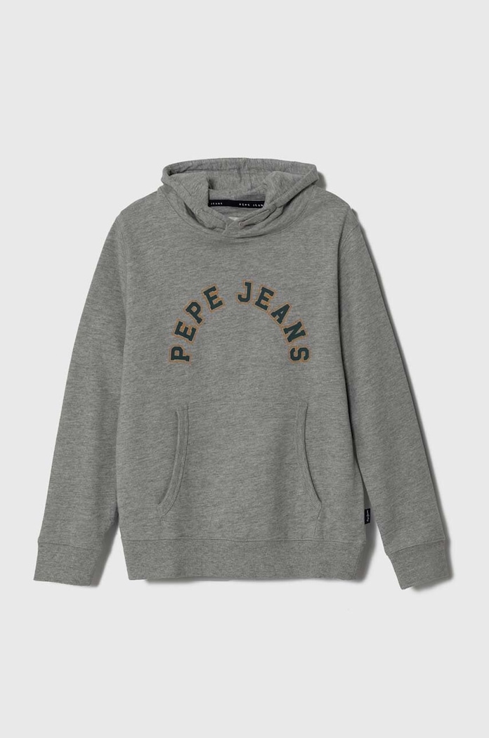 Dětská mikina Pepe Jeans s kapucí šedá PB581525