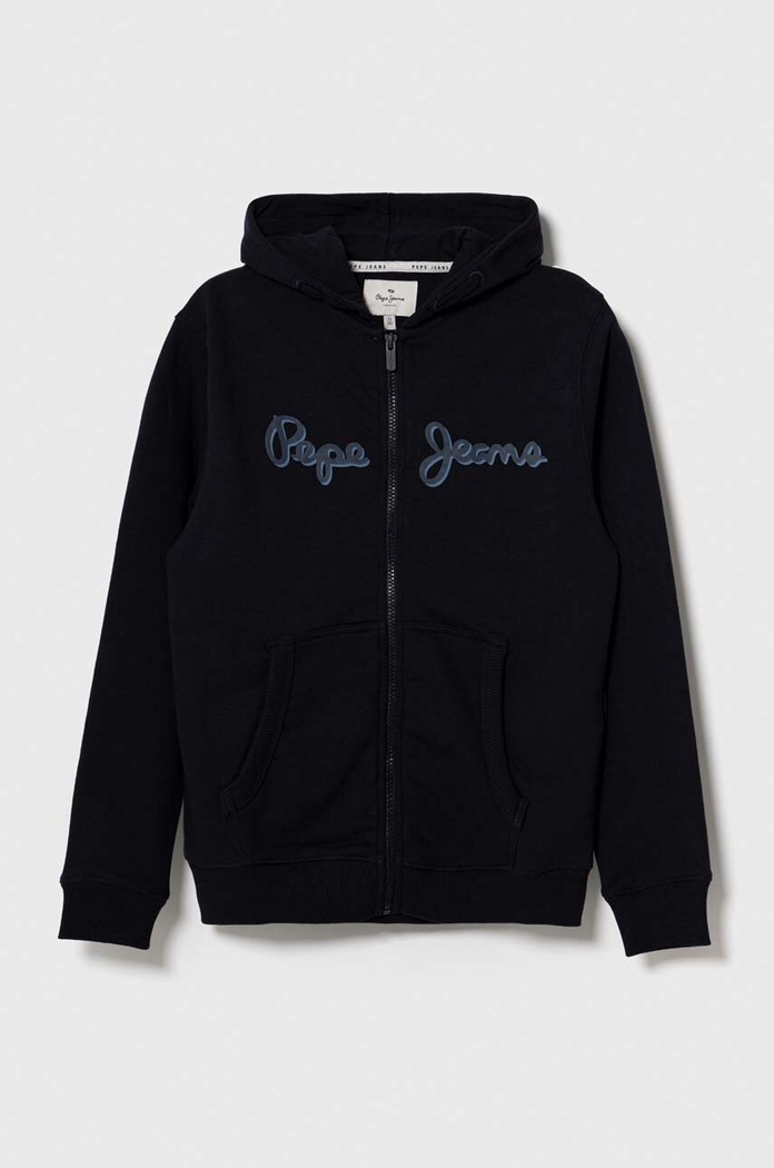 Pepe Jeans bluza bawełniana dziecięca nadruk granatowy PB581534