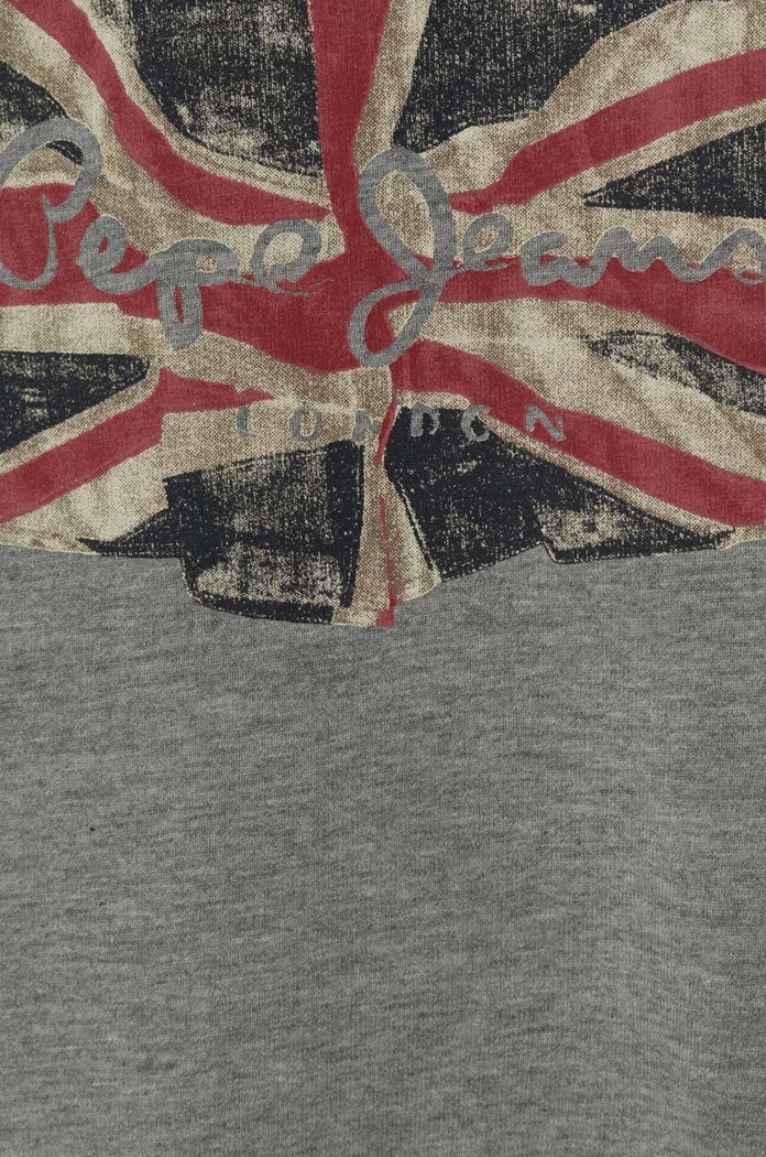 Chłopiec Pepe Jeans bluza bawełniana dziecięca PB581524 szary