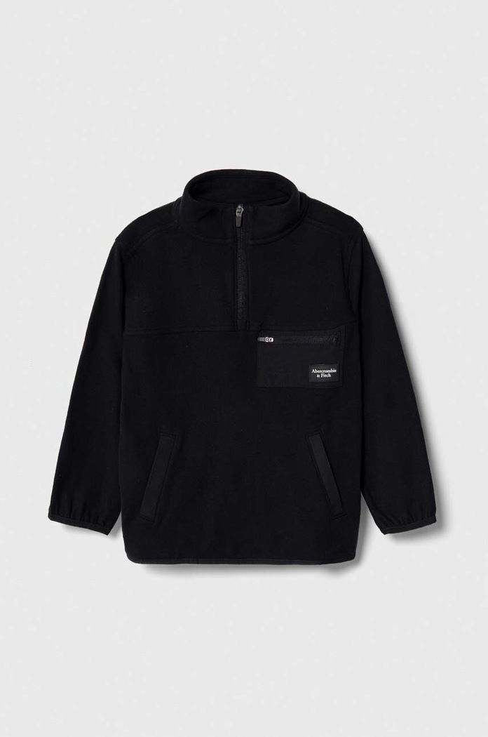 Abercrombie & Fitch bluza dziecięca z elastanem czarny KI222.3112