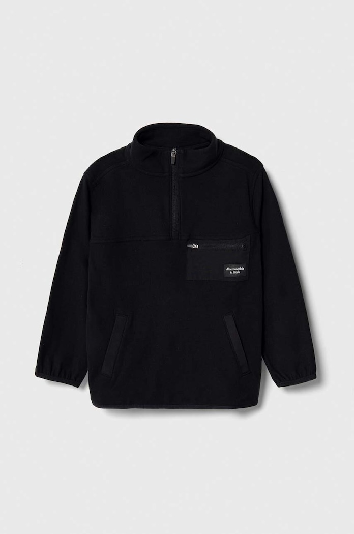 Abercrombie & Fitch bluza dziecięca z elastanem czarny KI222.3112