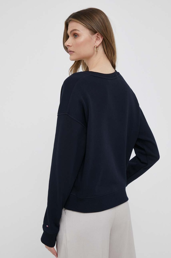 Odzież Tommy Hilfiger bluza bawełniana WW0WW38860 granatowy