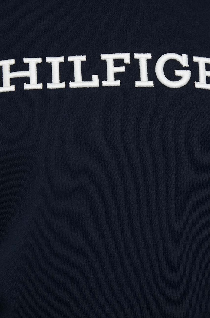 Tommy Hilfiger bluza bawełniana WW0WW38860 granatowy