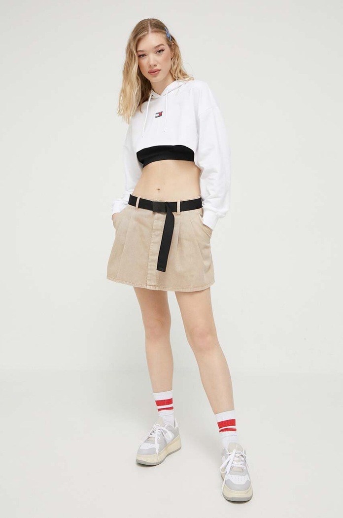 Mikina Tommy Jeans DW0DW16126 bílá AW23