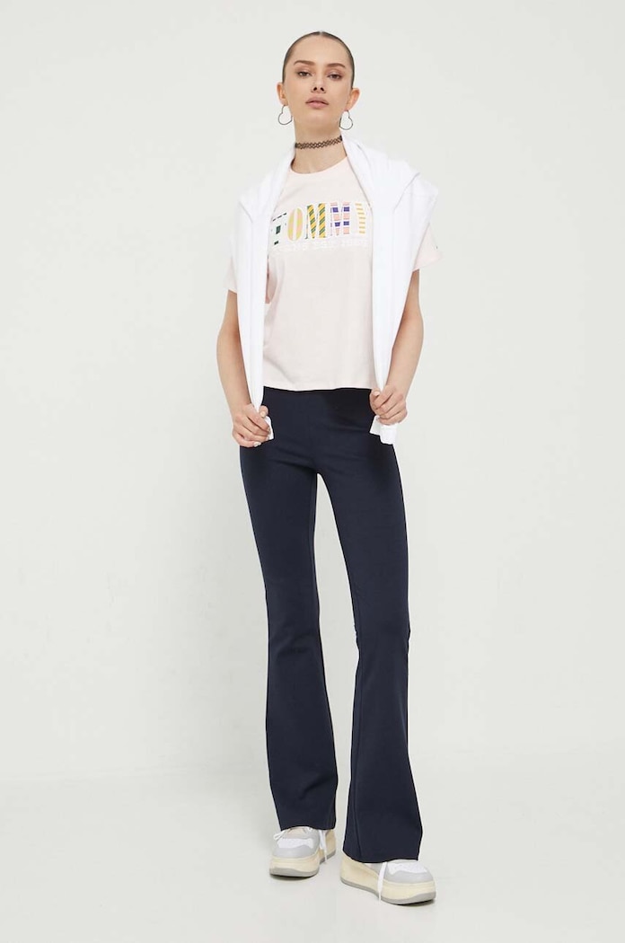 Oblečenie Mikina Tommy Jeans DW0DW16135 biela