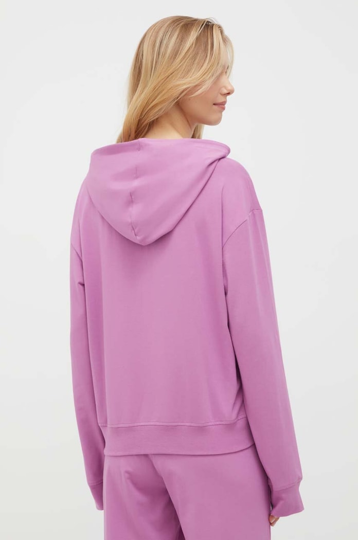 HUGO bluza lounge SHUFFLE_HOODIE 50490594 fioletowy AW25