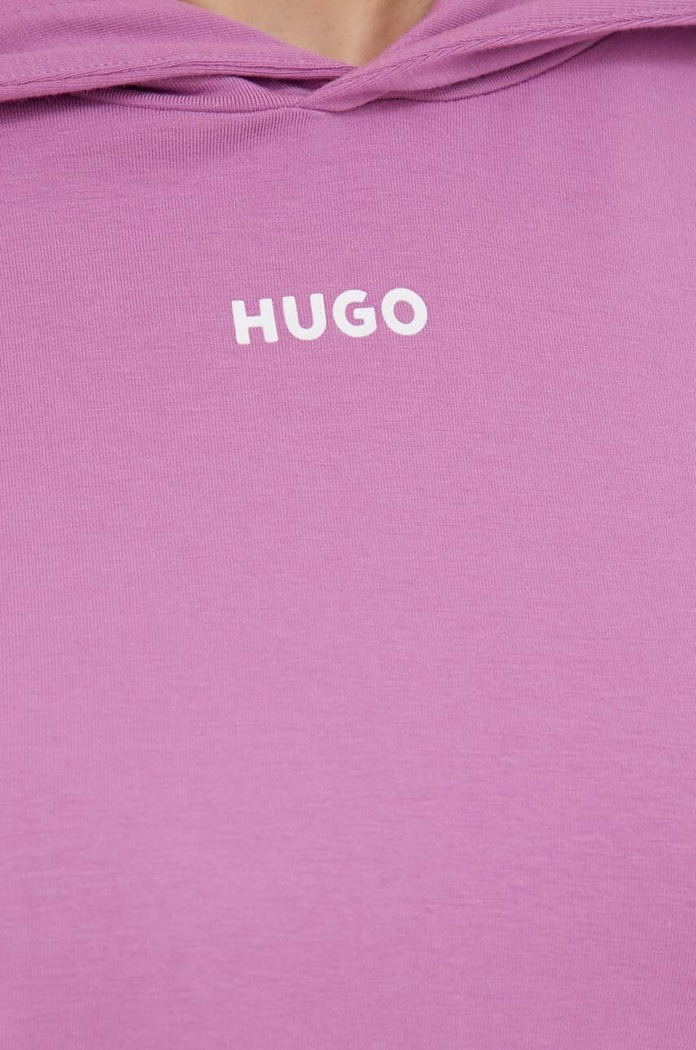 HUGO bluza lounge SHUFFLE_HOODIE 50490594 fioletowy