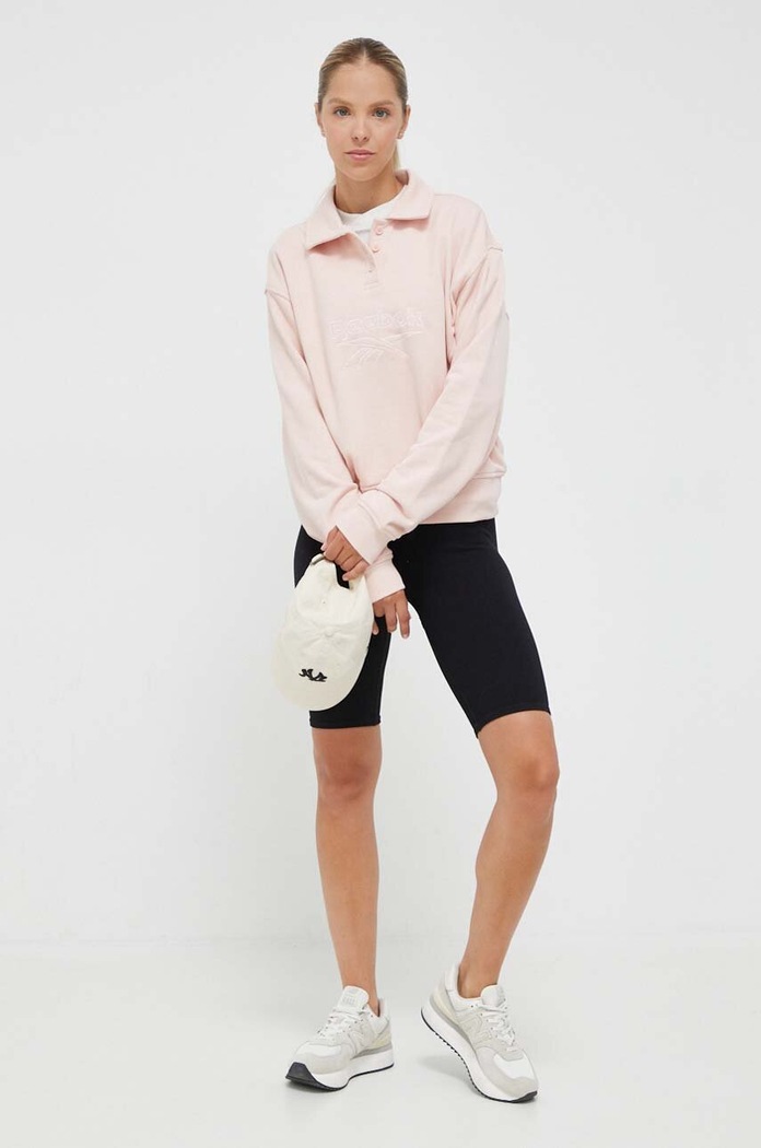 Reebok Classic bluza bawełniana 100034840 różowy AW23