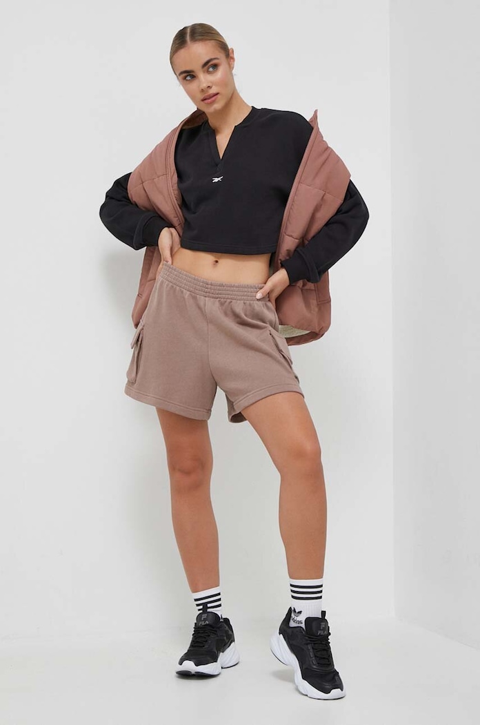 Reebok Classic pamut melegítőfelső 100036355 fekete AW23