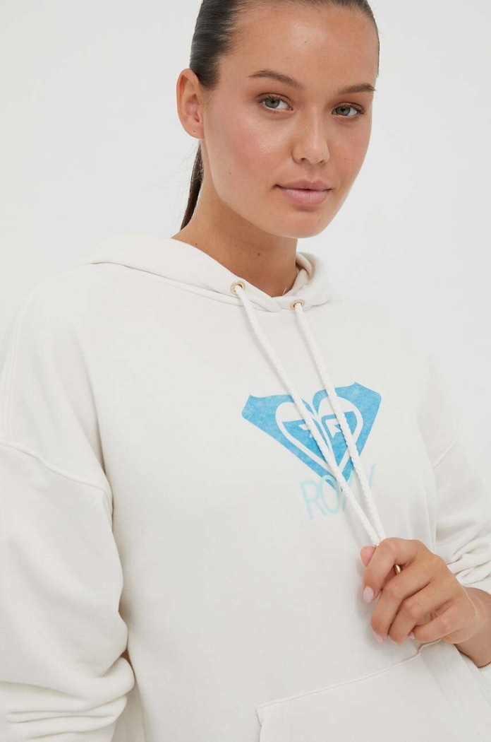 Dukserica Roxy x Lisa Ansersen bež ERJFT04727