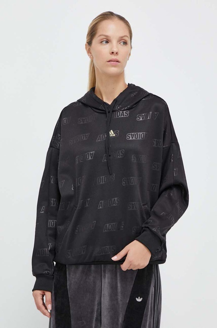 Mikina adidas s kapucňou čierna IM2586