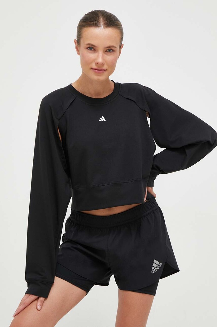 adidas Performance edzős pulóver Power sima fekete IM2692