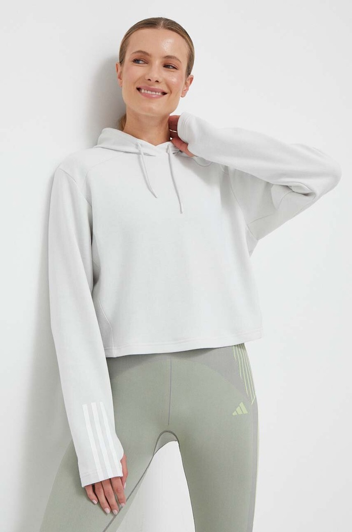 Tréninková mikina adidas Performance IM5023 šedá AW23