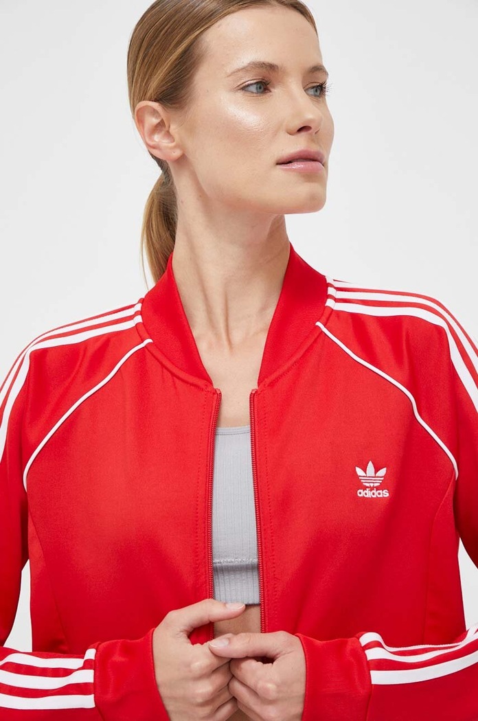 Μπλούζα adidas OriginalsAdicolor Classics SST χωρίς κουκούλα κόκκινο IK4032