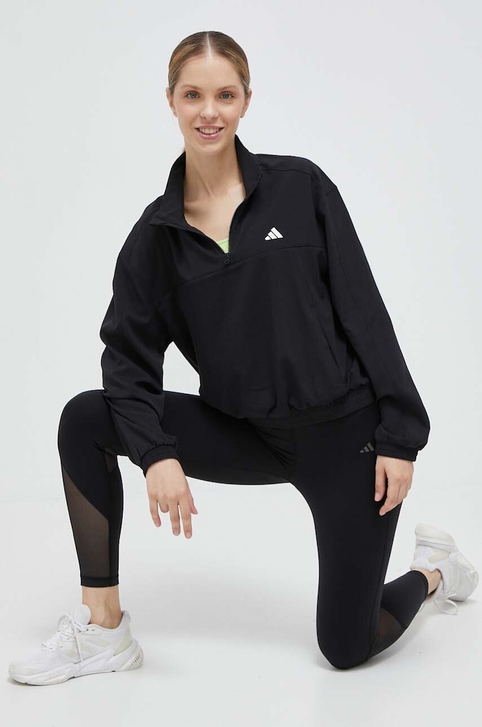 adidas Performance edzős pulóver Training Essentials HZ5636 fekete AW23