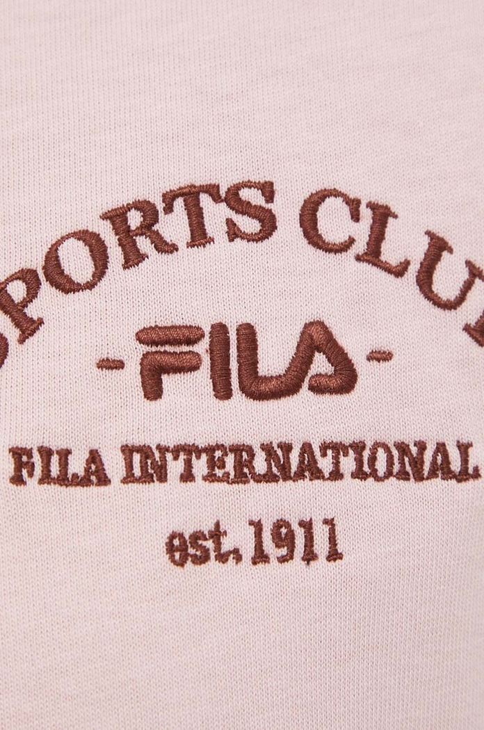 Pamučna majica Fila FAW0594 roza