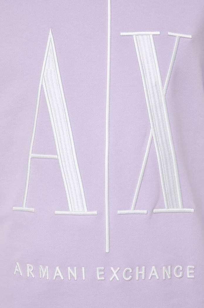 Armani Exchange pamut melegítőfelső 8NYM52.YJ68Z lila