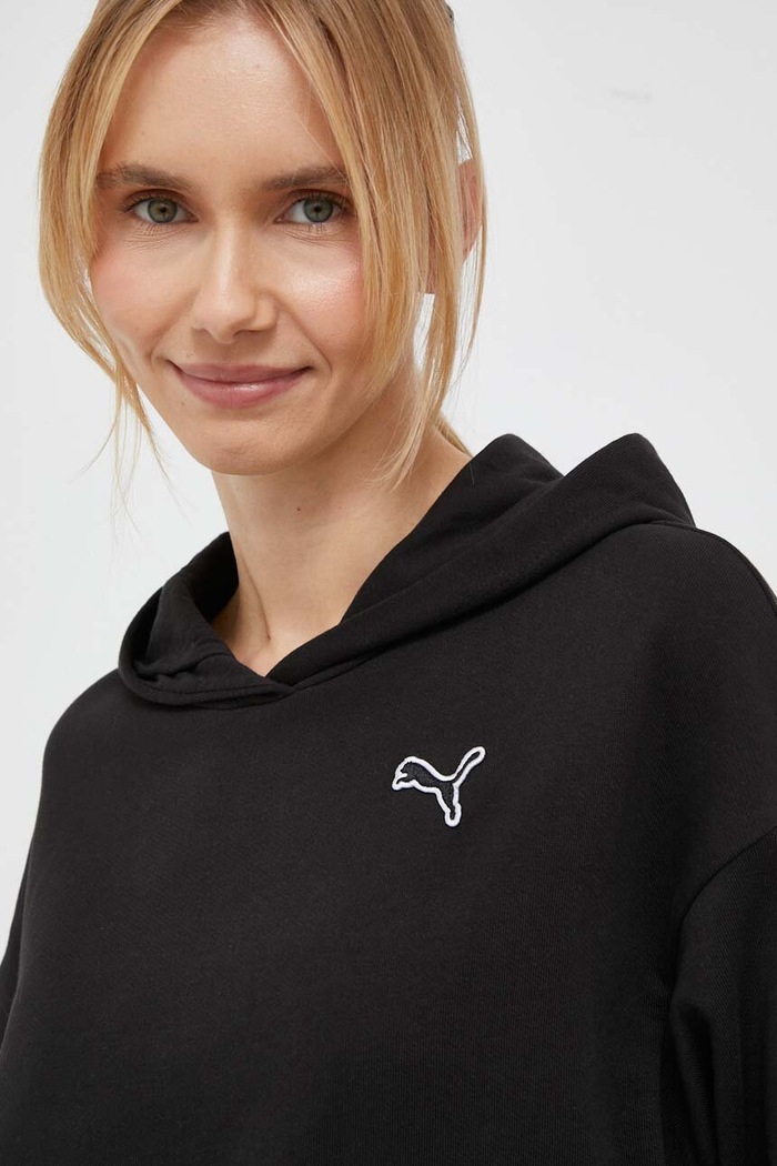 Puma hanorac de bumbac BETTER ESSENTIALS uni negru 675988