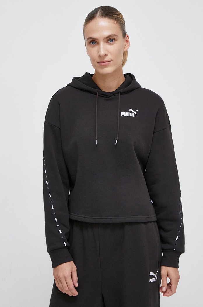 Mikina Puma s kapucí černá 675996