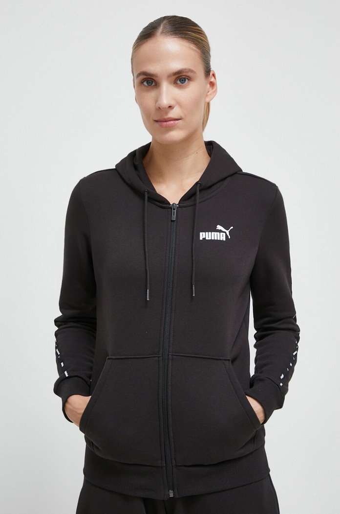 Puma bluza z kapturem czarny 675997