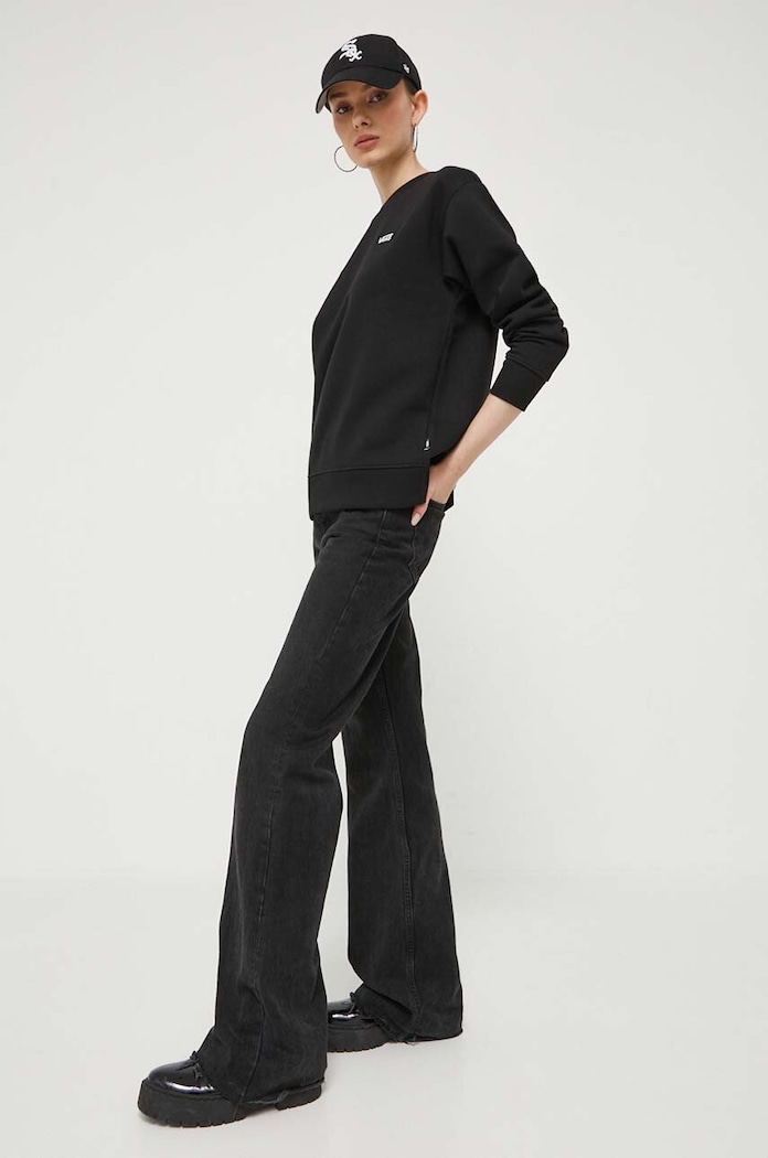 Mikina Vans VN00046XBLK1 čierna AW23