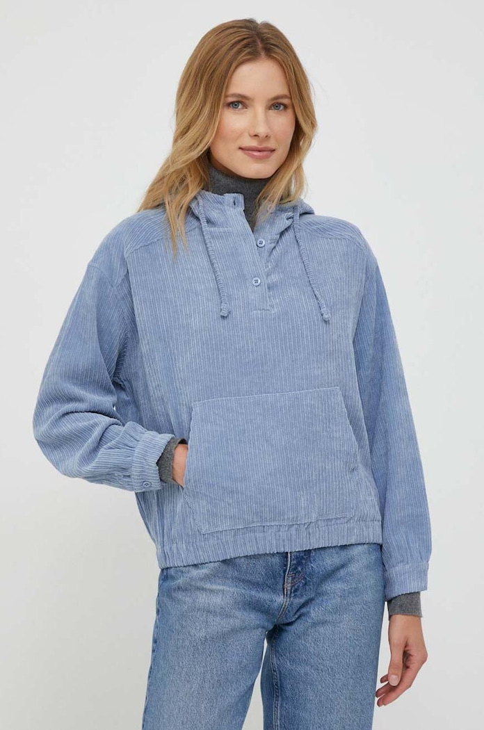 Pepe Jeans bluza z kapturem niebieski PL581369.563