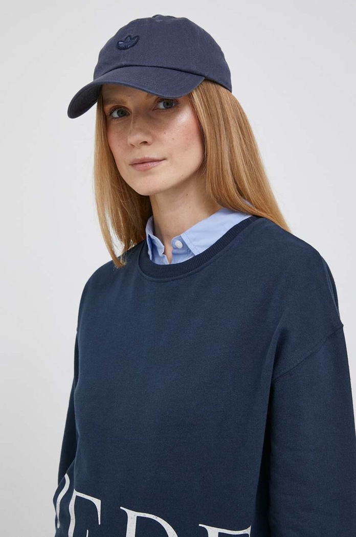 Pepe Jeans bluza bawełniana Victoria granatowy PL581382.594