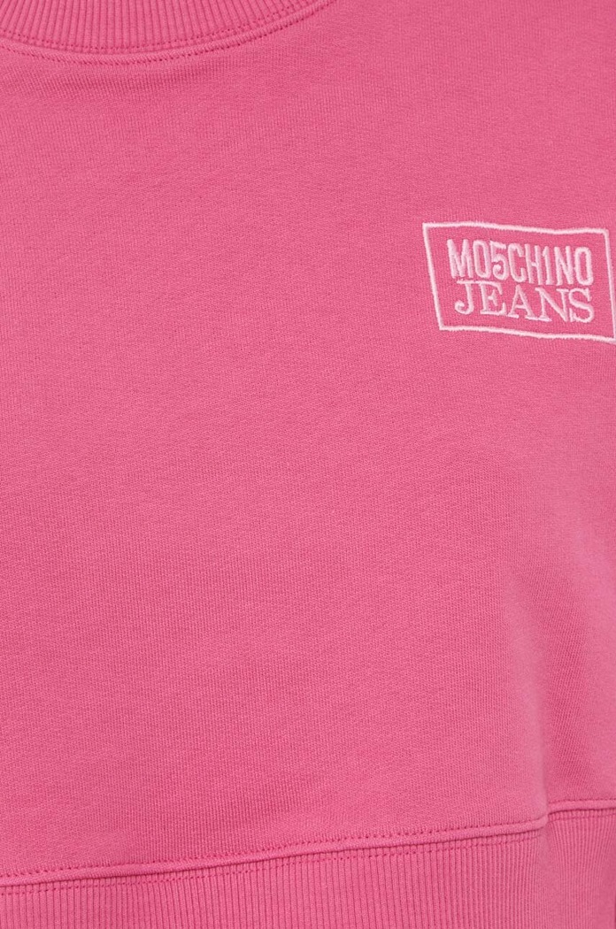 Moschino Jeans pamut melegítőfelső 1714.8257 rózsaszín