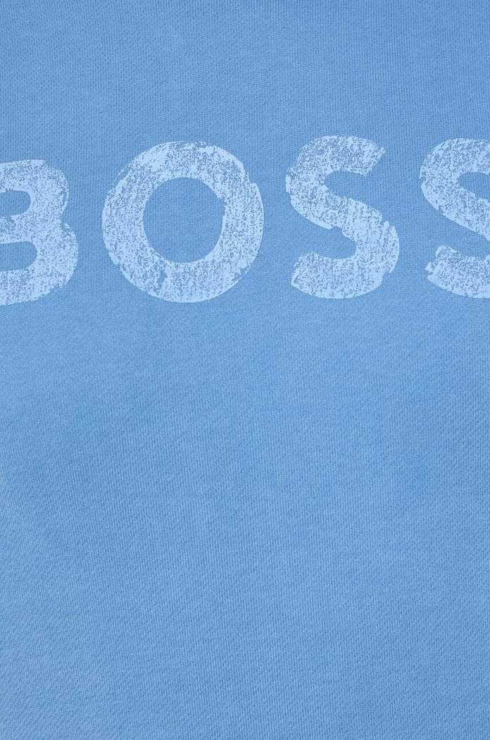 BOSS Orange bluza bawełniana BOSS ORANGE 50501150 niebieski