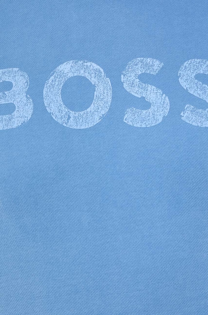 BOSS Orange bluza bawełniana BOSS ORANGE 50501150 niebieski
