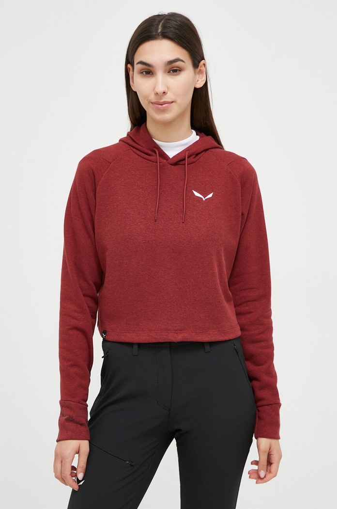 Salewa sportos pulóver Lavaredo Hemp nyomtatásos burgundia 00.0000028548