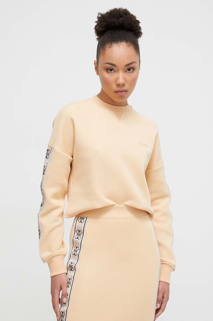 Guess bluza imprimeu bej V3BQ16.KB3P2