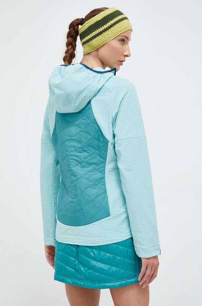 Odjeća Sportska jakna LA Sportiva Kap Hybrid Hoody M39638636 tirkizna