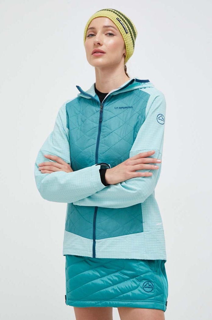 Sportska jakna LA Sportiva Kap Hybrid Hoody tirkizna M39638636