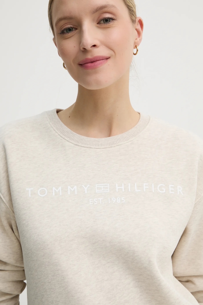Mikina Tommy Hilfiger béžová WW0WW39791