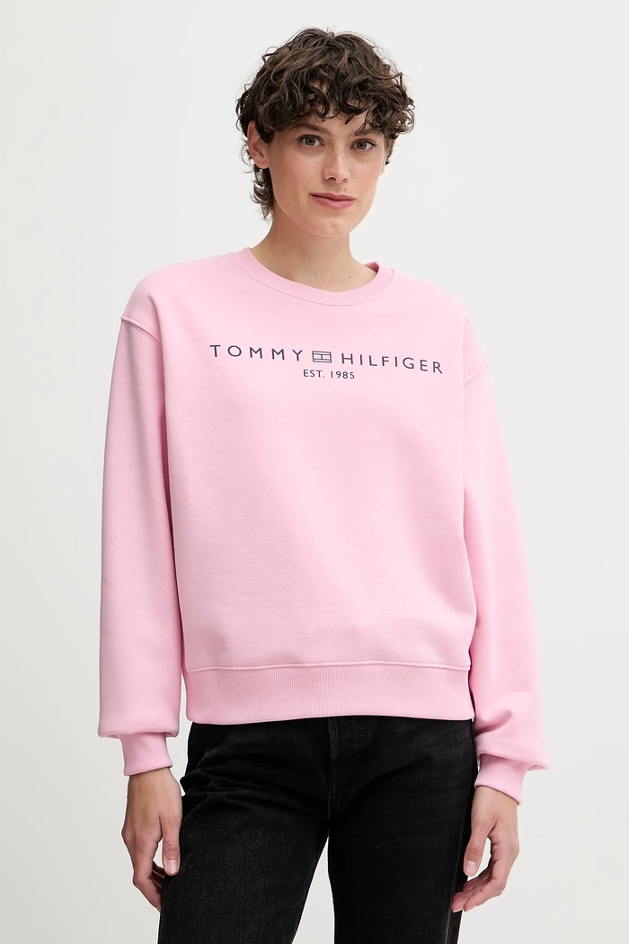 Tommy Hilfiger Mikina Tommy Hilfiger růžová WW0WW39791