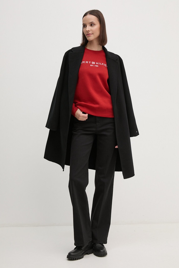 Mikina Tommy Hilfiger WW0WW39791 červená AW25