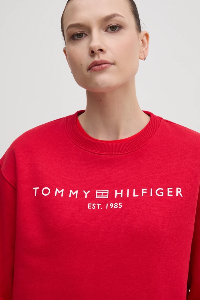 Μπλούζα Tommy Hilfiger κόκκινο WW0WW39791