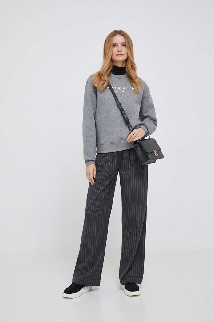 Mikina Tommy Hilfiger WW0WW39791 šedá AW25