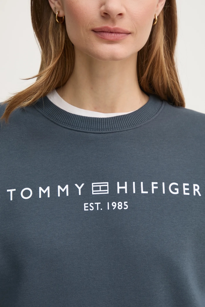 Суичър Tommy Hilfiger WW0WW39791 син